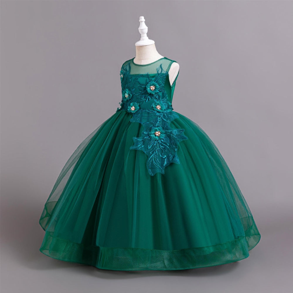 子供ドレス 発表会ドレス ノースリーブ ロングスカート フォーマル JD0186