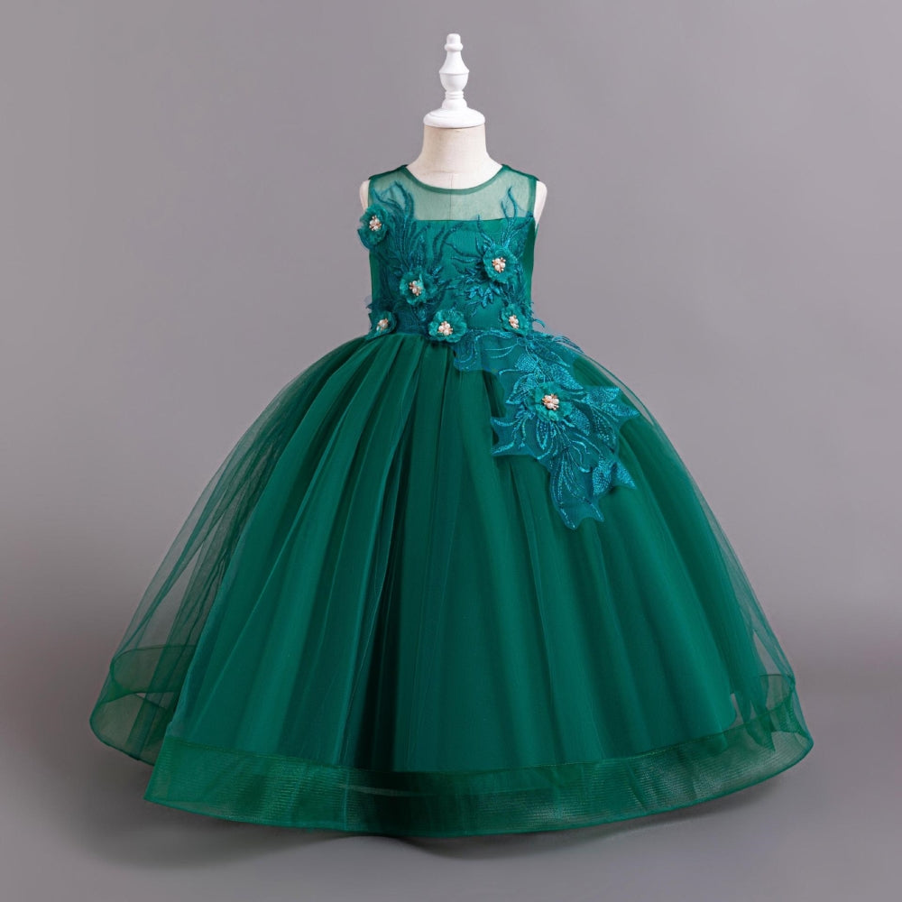 子供ドレス 発表会ドレス ノースリーブ ロングスカート フォーマル JD0186