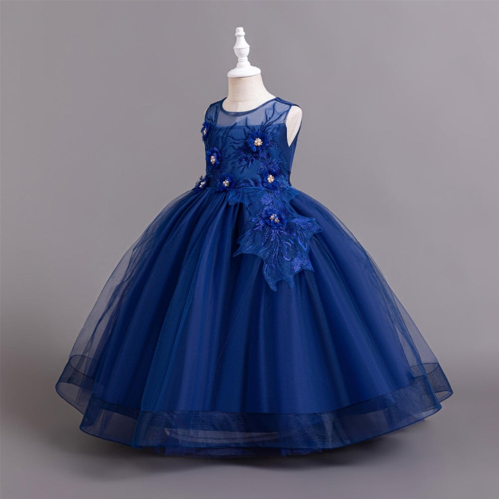 子供ドレス 発表会ドレス ノースリーブ ロングスカート フォーマル JD0186