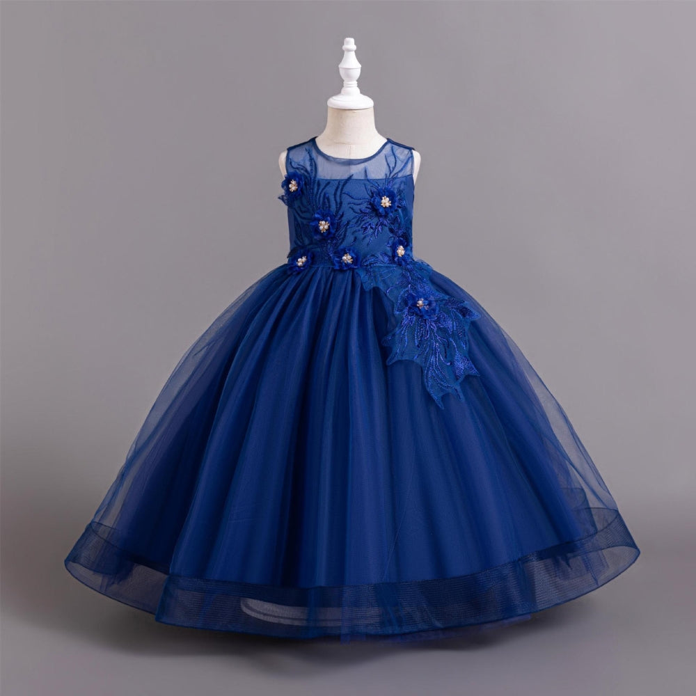 子供ドレス 発表会ドレス ノースリーブ ロングスカート フォーマル JD0186