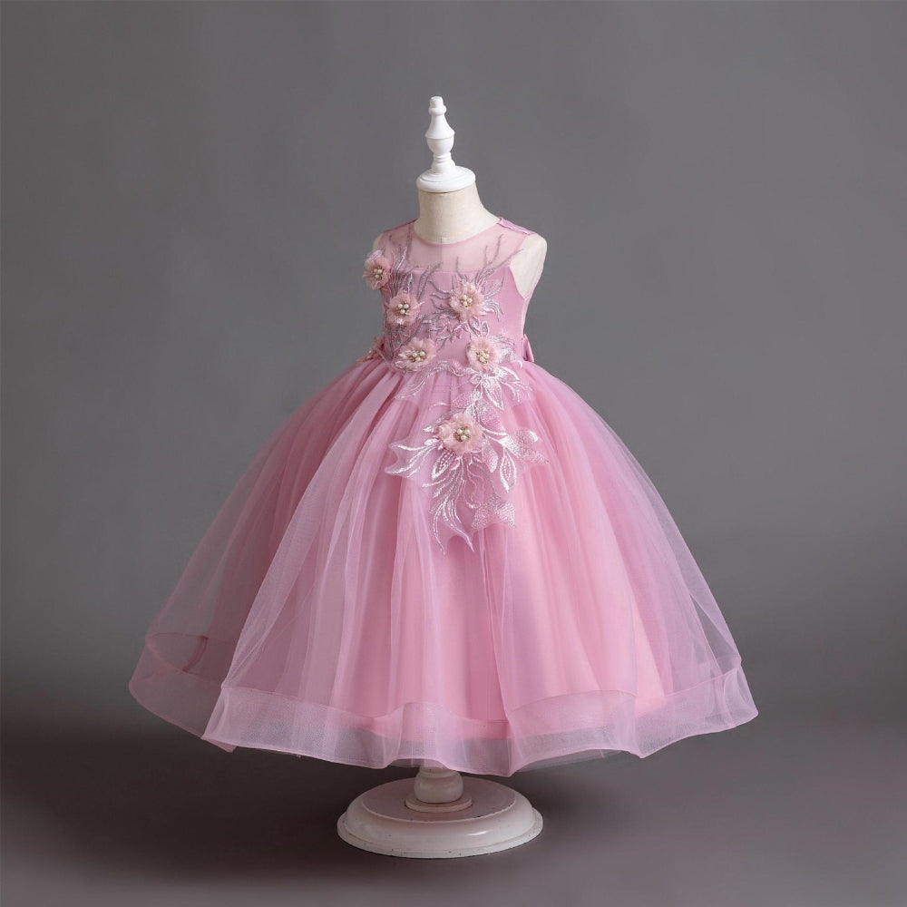 子供ドレス 発表会ドレス ノースリーブ ロングスカート フォーマル JD0186