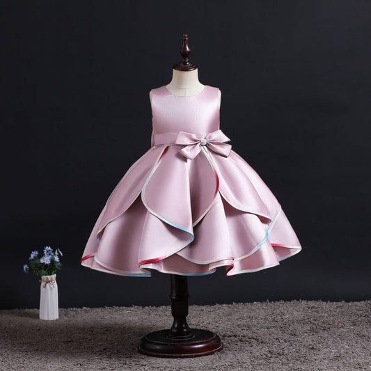 子供ドレス 発表会ドレス ノースリーブ 膝丈スカート フォーマル JD0189