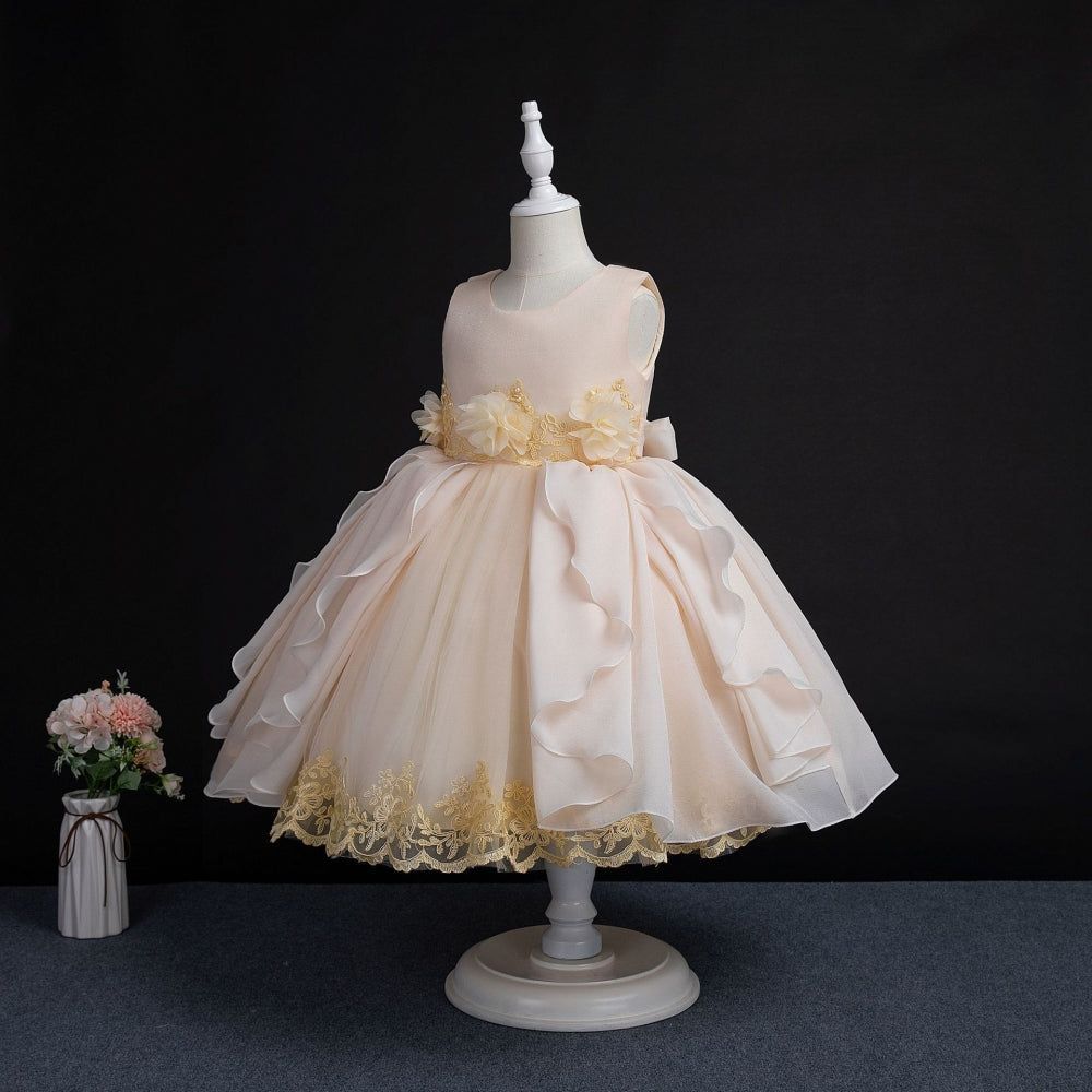 子供ドレス 発表会ドレス ノースリーブ 膝丈スカート フォーマル JD0193