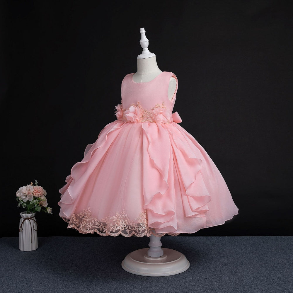 子供ドレス 発表会ドレス ノースリーブ 膝丈スカート フォーマル JD0193