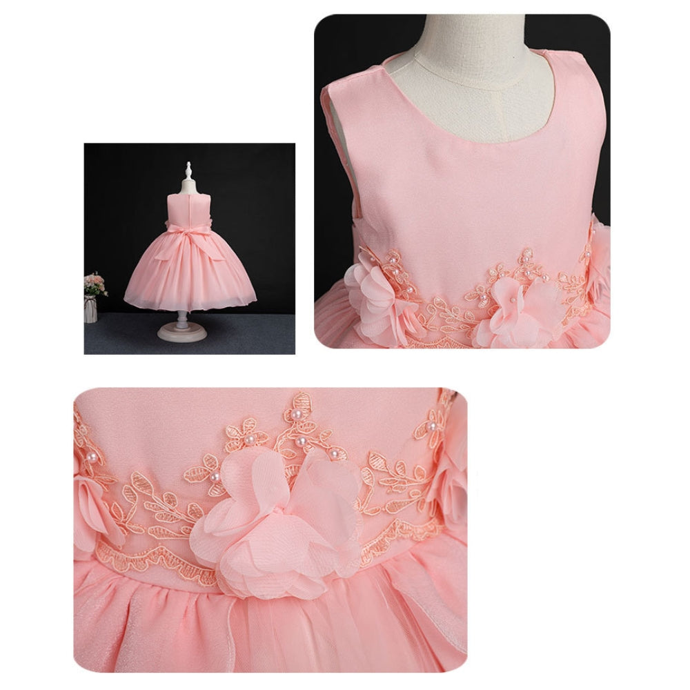 子供ドレス 発表会ドレス ノースリーブ 膝丈スカート フォーマル JD0193