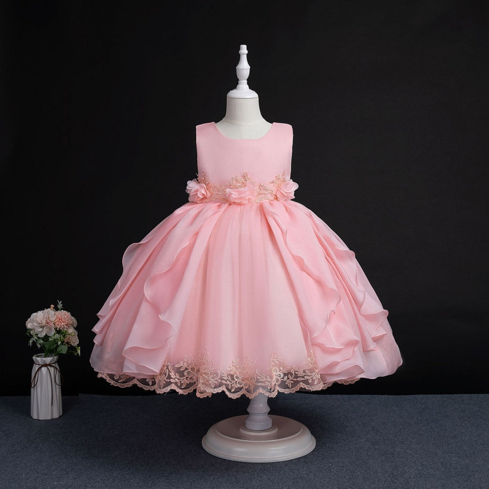 子供ドレス 発表会ドレス ノースリーブ 膝丈スカート フォーマル JD0193