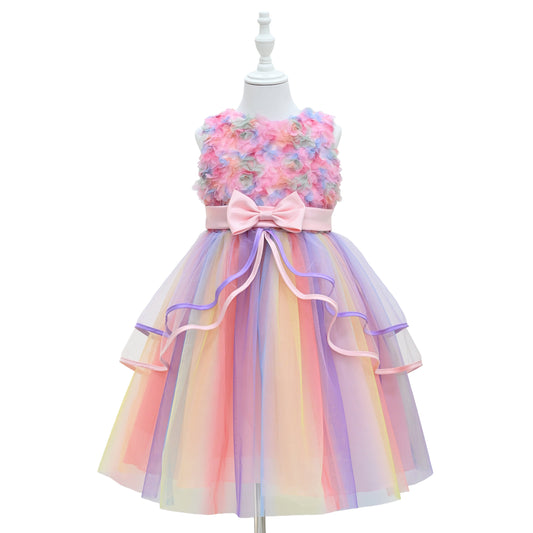 子供ドレス 発表会ドレス ノースリーブ 膝丈スカート フォーマル JD0194