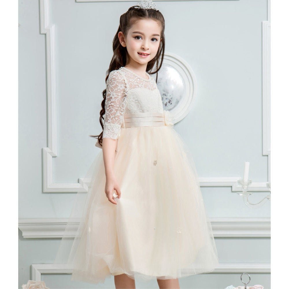 子供ドレス 発表会ドレス ハーフスリーブ 膝丈スカート フォーマル JD0196