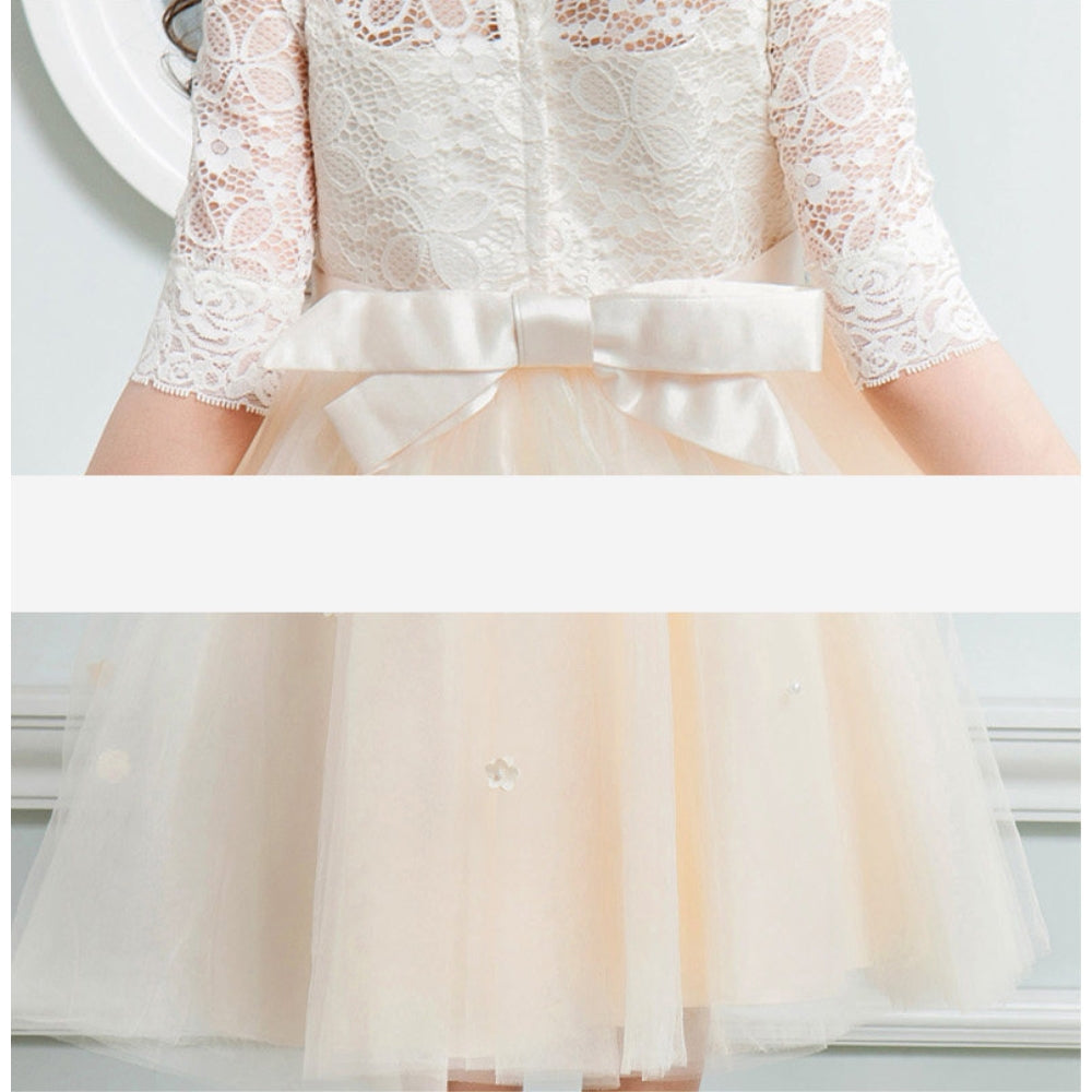 子供ドレス 発表会ドレス ハーフスリーブ 膝丈スカート フォーマル JD0196