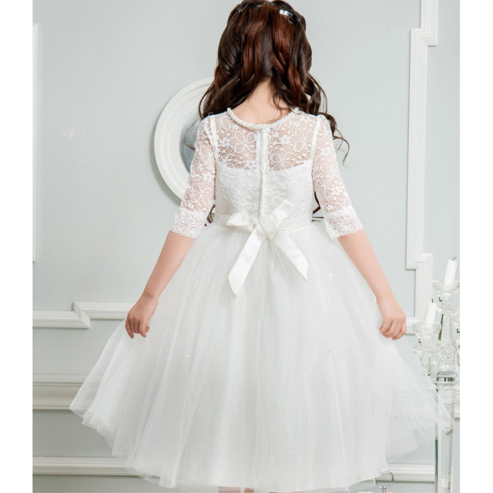 子供ドレス 発表会ドレス ハーフスリーブ 膝丈スカート フォーマル JD0196