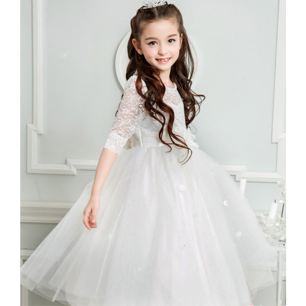 子供ドレス 発表会ドレス ハーフスリーブ 膝丈スカート フォーマル JD0196