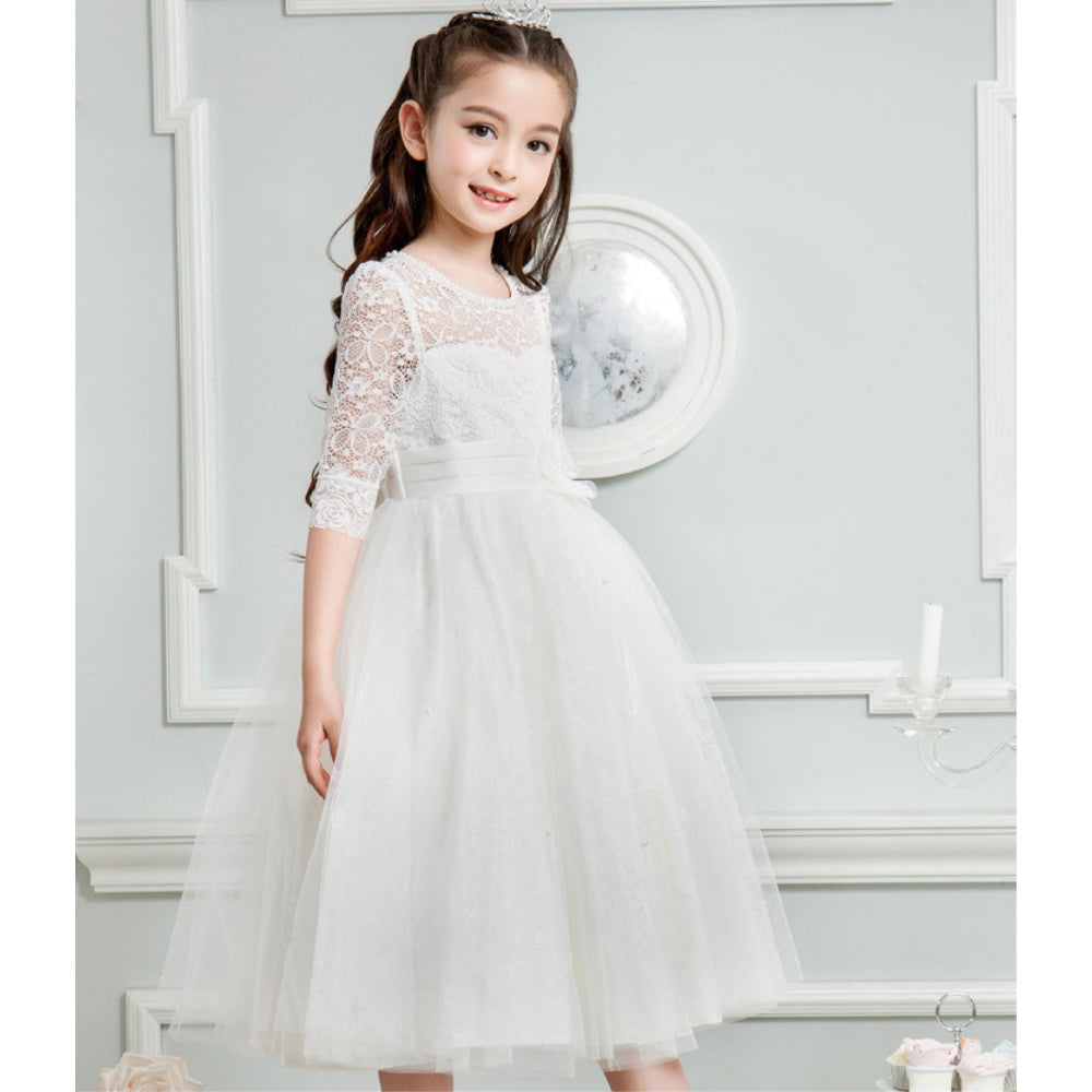 子供ドレス 発表会ドレス ハーフスリーブ 膝丈スカート フォーマル JD0196