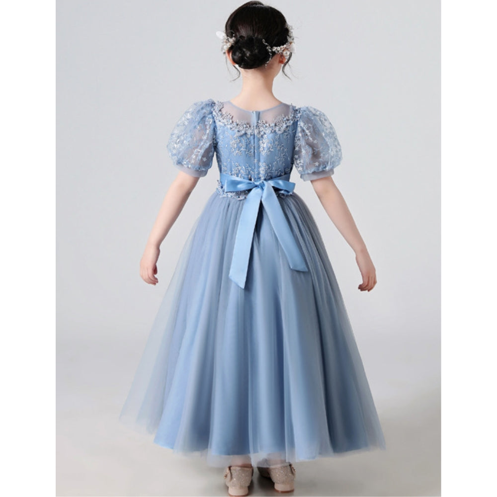 子供ドレス 発表会ドレス パフスリーブ ロングスカート フォーマル JD0197