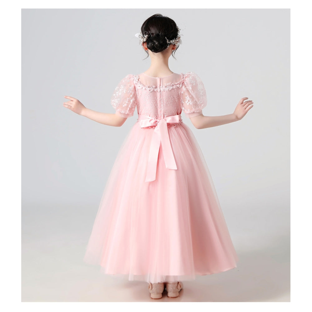 子供ドレス 発表会ドレス パフスリーブ ロングスカート フォーマル JD0197