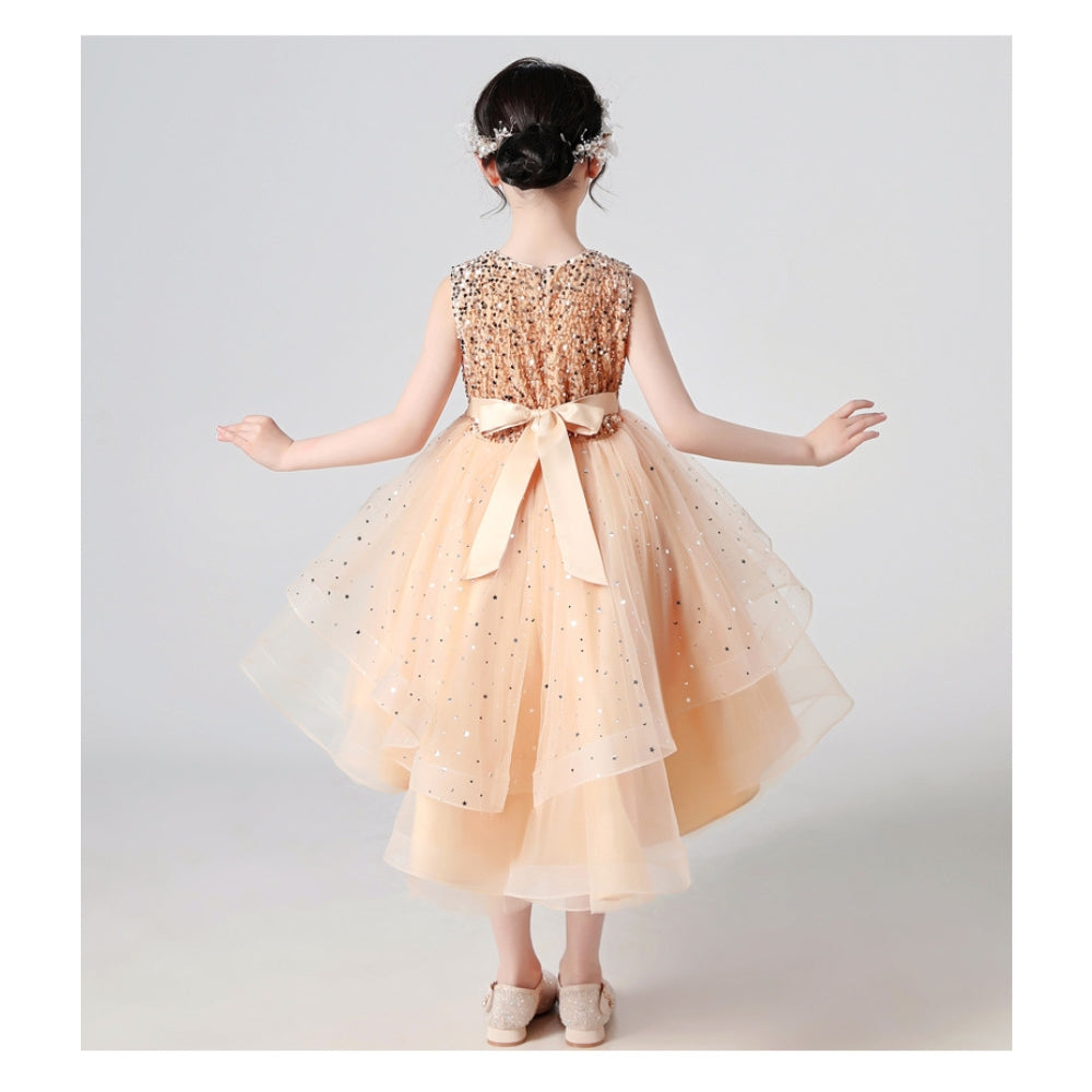 子供ドレス 発表会ドレス ノースリーブ フィッシュテールスカート フォーマル JD0198