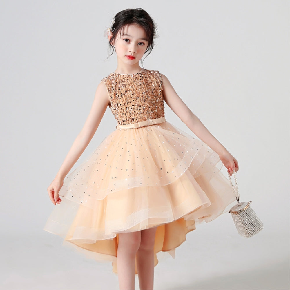 子供ドレス 発表会ドレス ノースリーブ フィッシュテールスカート フォーマル JD0198