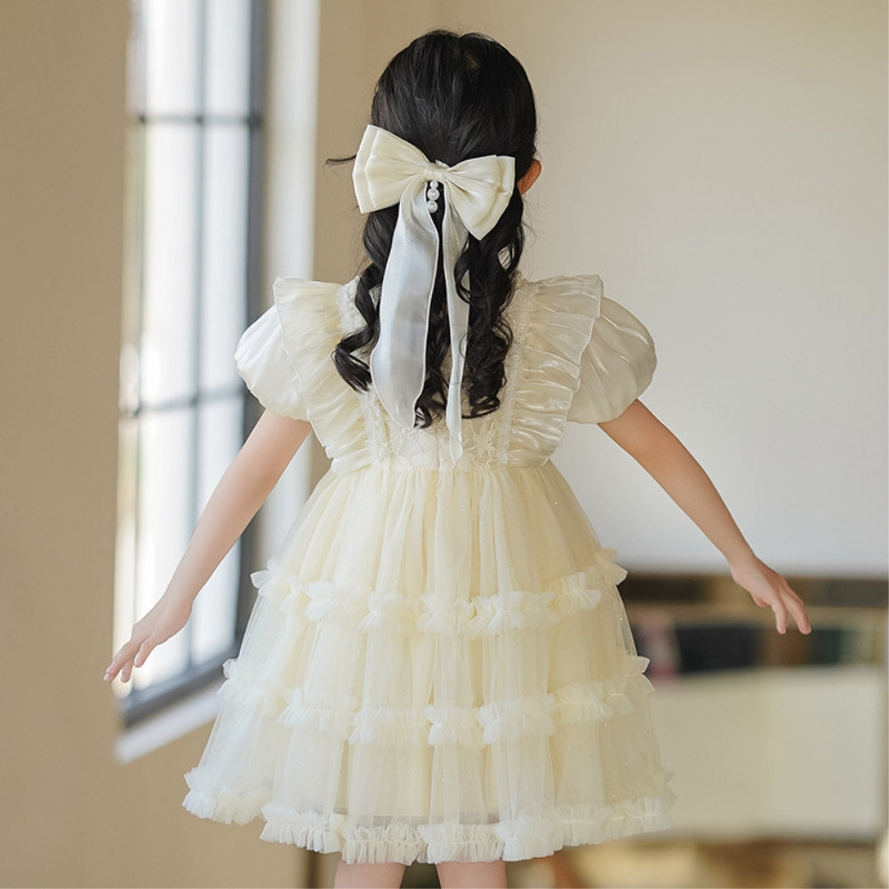 子供ドレス 発表会ドレス パフスリーブ 膝丈スカート フォーマル JD0200