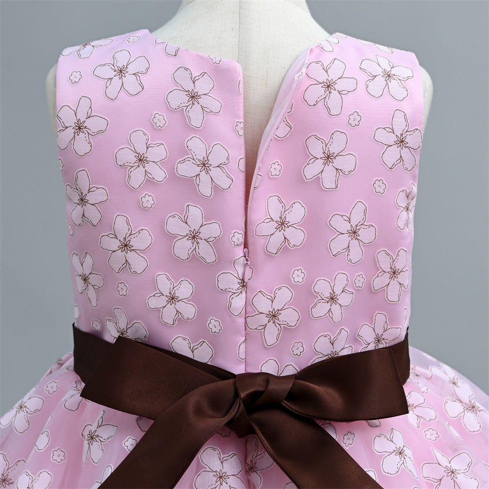 子供ドレス 発表会ドレス ノースリーブ ロングスカート フォーマル JD0208