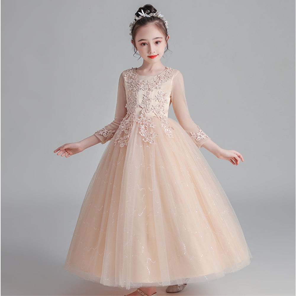 子供ドレス 発表会ドレス 長袖 ロングスカート フォーマル JD0209