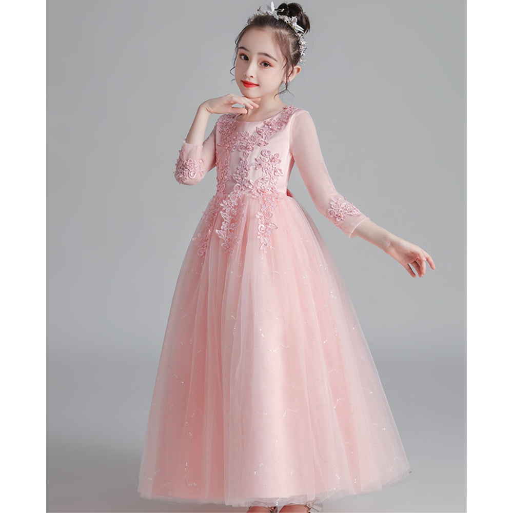 子供ドレス 発表会ドレス 長袖 ロングスカート フォーマル JD0209