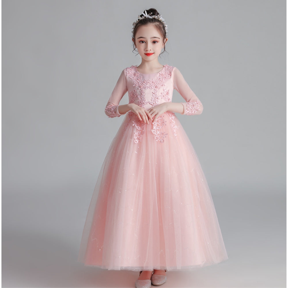 子供ドレス 発表会ドレス 長袖 ロングスカート フォーマル JD0209