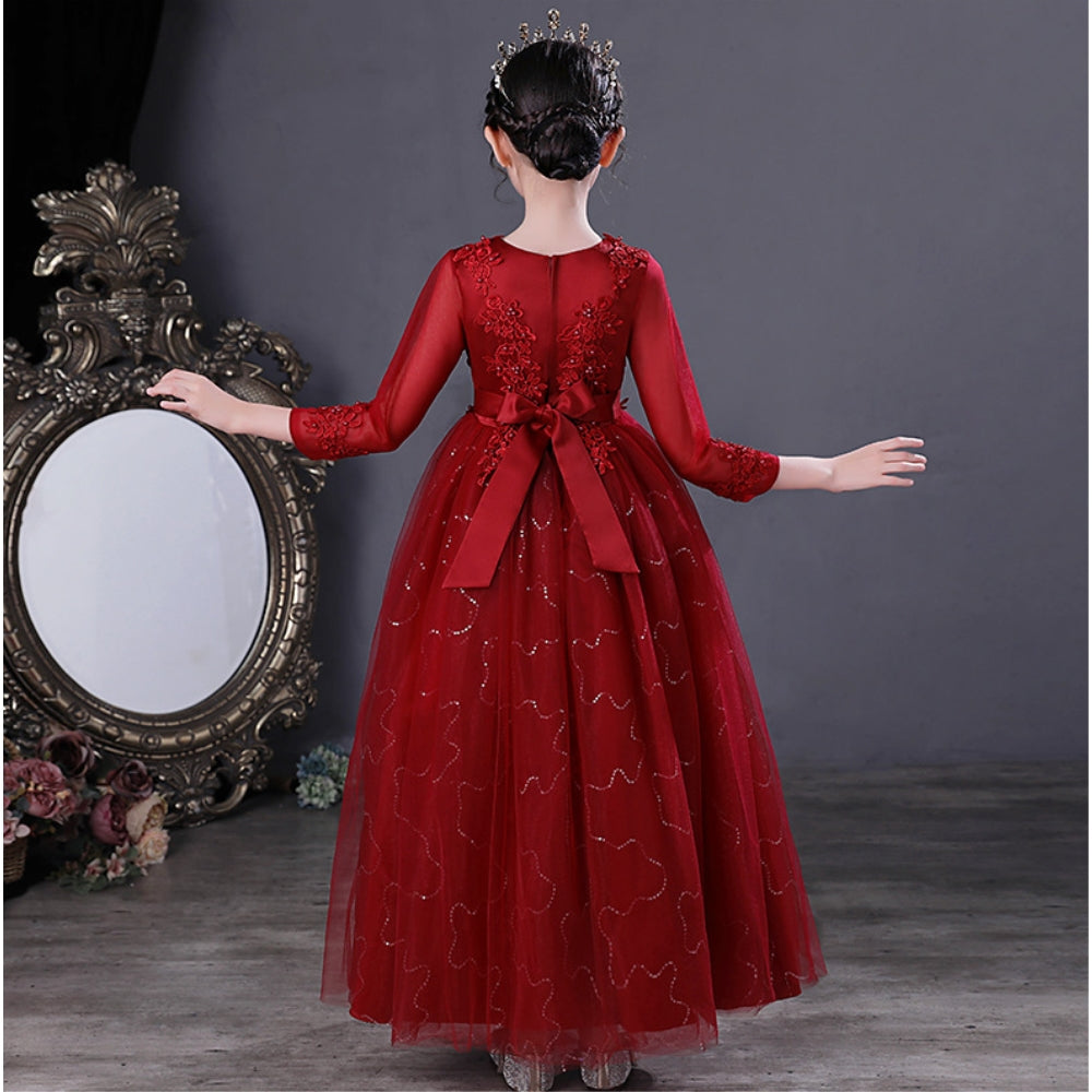 子供ドレス 発表会ドレス 長袖 ロングスカート フォーマル JD0209