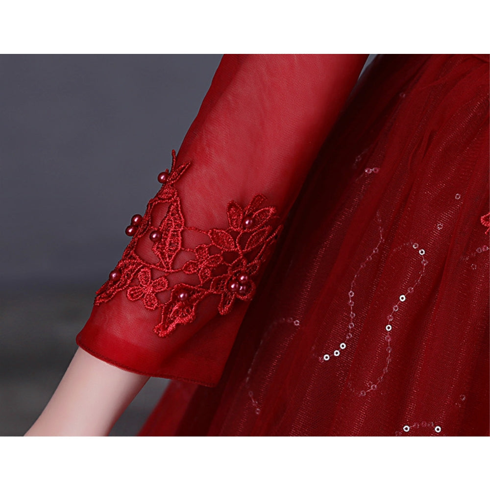 子供ドレス 発表会ドレス 長袖 ロングスカート フォーマル JD0209