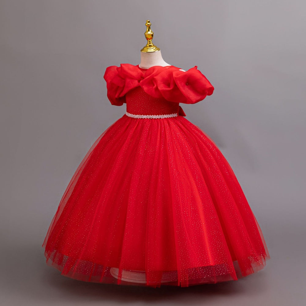 子供ドレス 発表会ドレス オフショルダー ロングスカート フォーマル JD0216