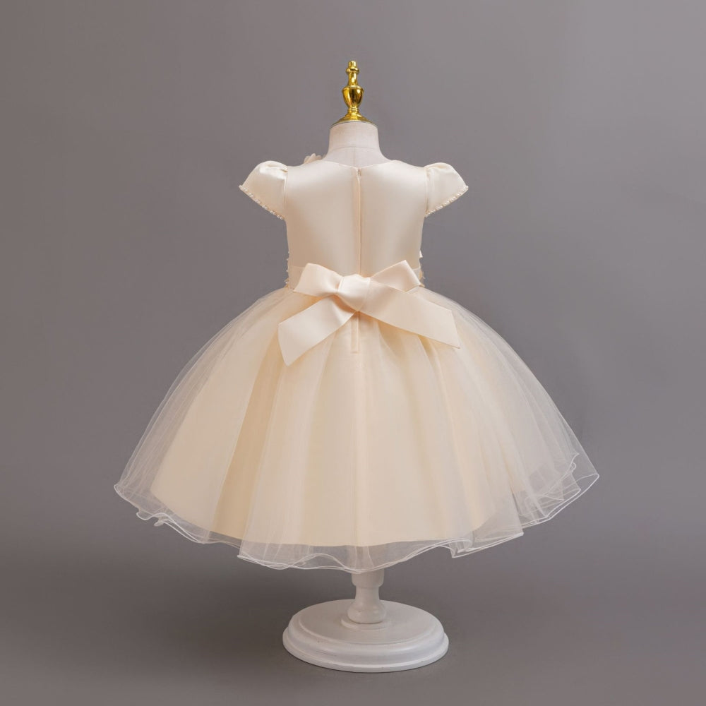 子供ドレス 発表会ドレス キャップスリーブ 膝丈スカート フォーマル JD0232