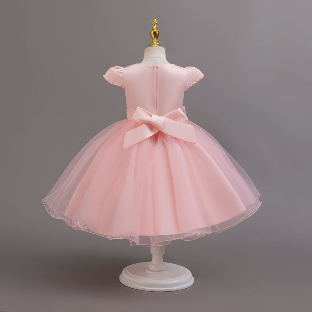 子供ドレス 発表会ドレス キャップスリーブ 膝丈スカート フォーマル JD0232