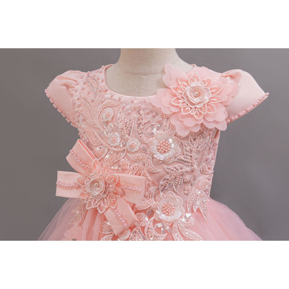 子供ドレス 発表会ドレス キャップスリーブ 膝丈スカート フォーマル JD0232