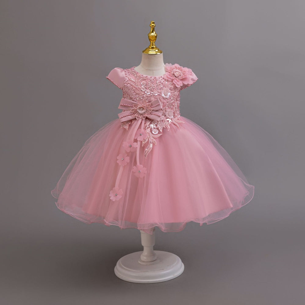 子供ドレス 発表会ドレス キャップスリーブ 膝丈スカート フォーマル JD0232