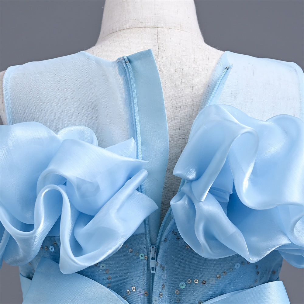 子供ドレス 発表会ドレス オフショルダー ロングスカート フォーマル JD0234