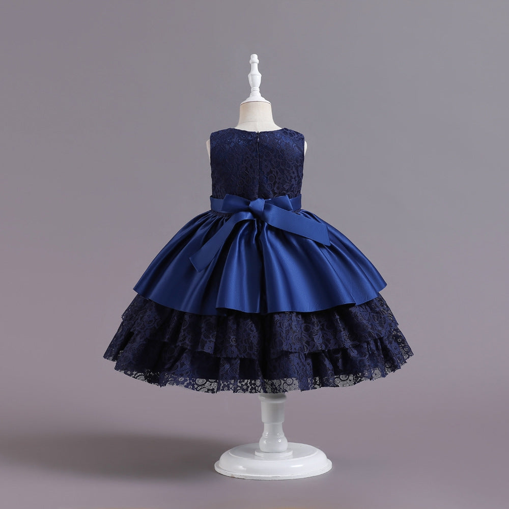 子供ドレス 発表会ドレス ノースリーブ 膝丈スカート フォーマル JD0237