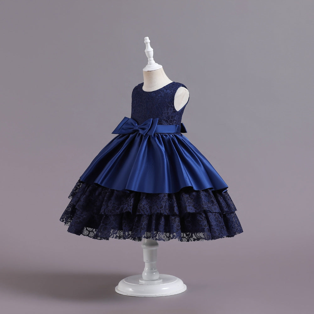 子供ドレス 発表会ドレス ノースリーブ 膝丈スカート フォーマル JD0237