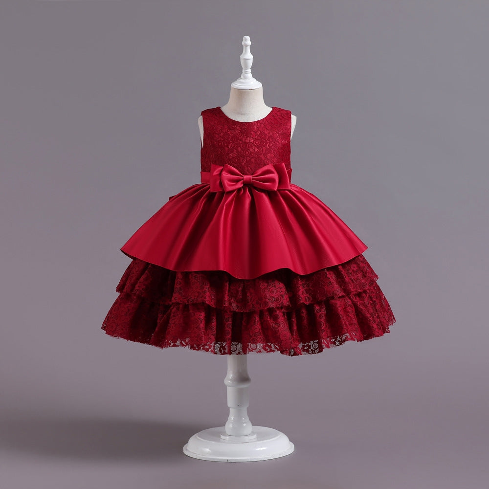 子供ドレス 発表会ドレス ノースリーブ 膝丈スカート フォーマル JD0237