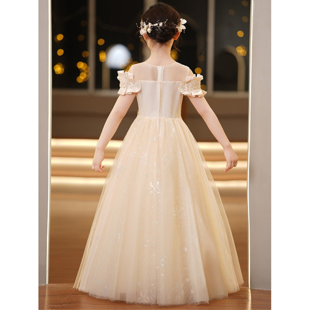 子供ドレス 発表会ドレス オフショルダー ロングスカート フォーマル JD0238