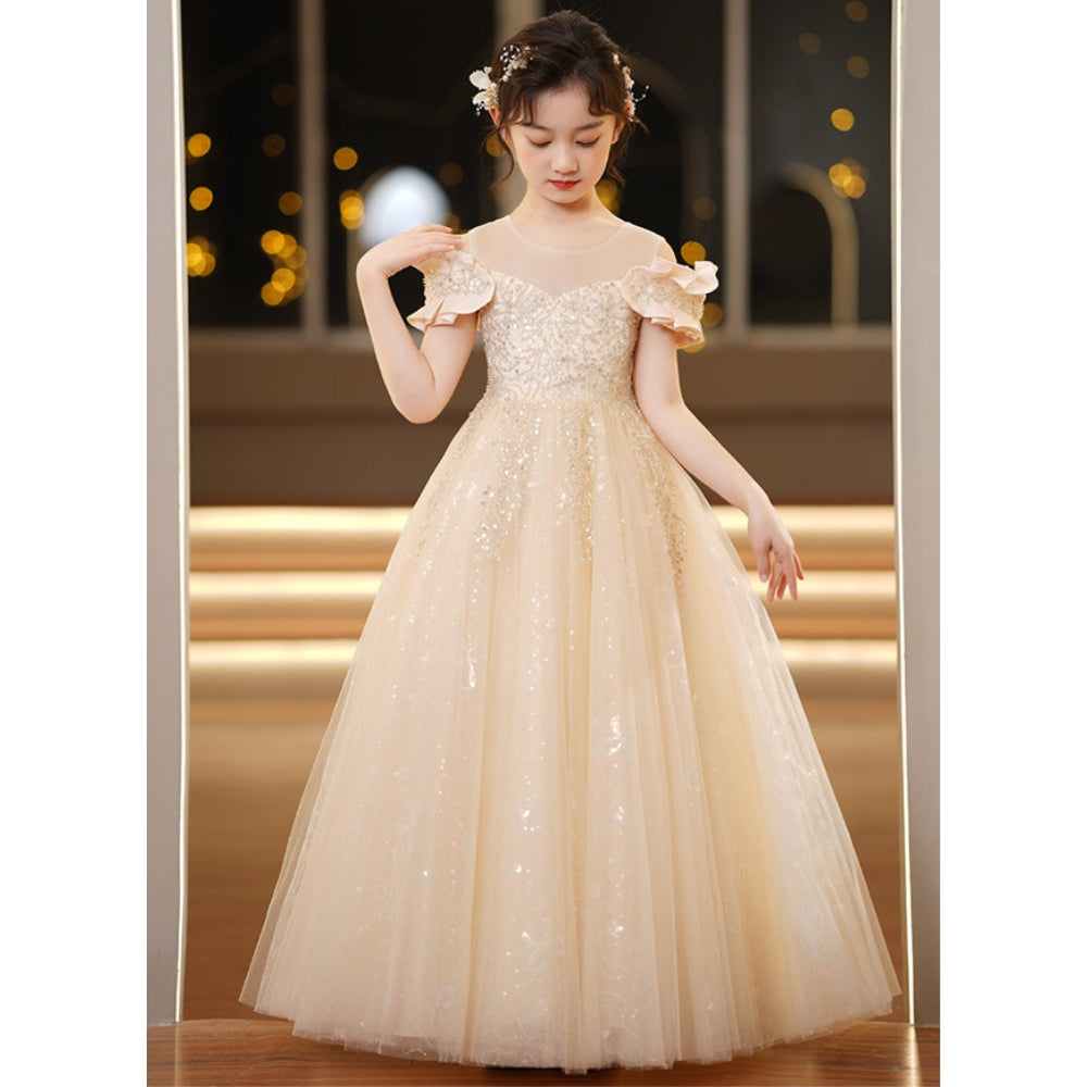 子供ドレス 発表会ドレス オフショルダー ロングスカート フォーマル JD0238