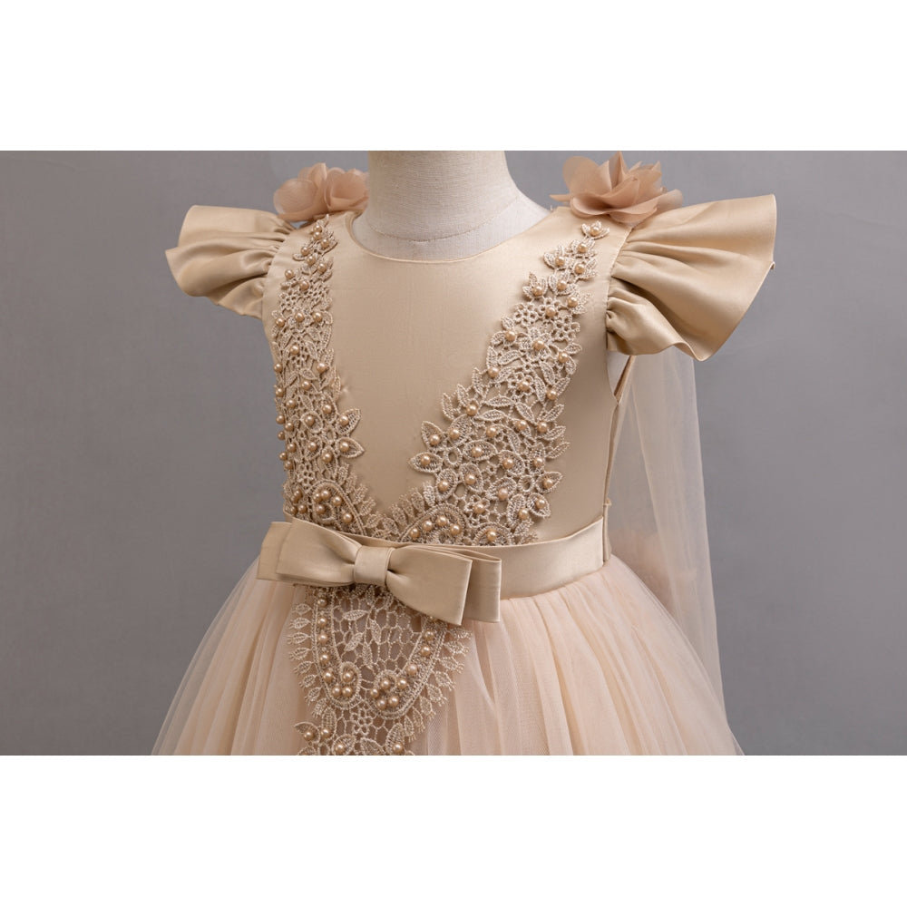 子供ドレス 発表会ドレス キャップスリーブ ロングスカート フォーマル JD0240