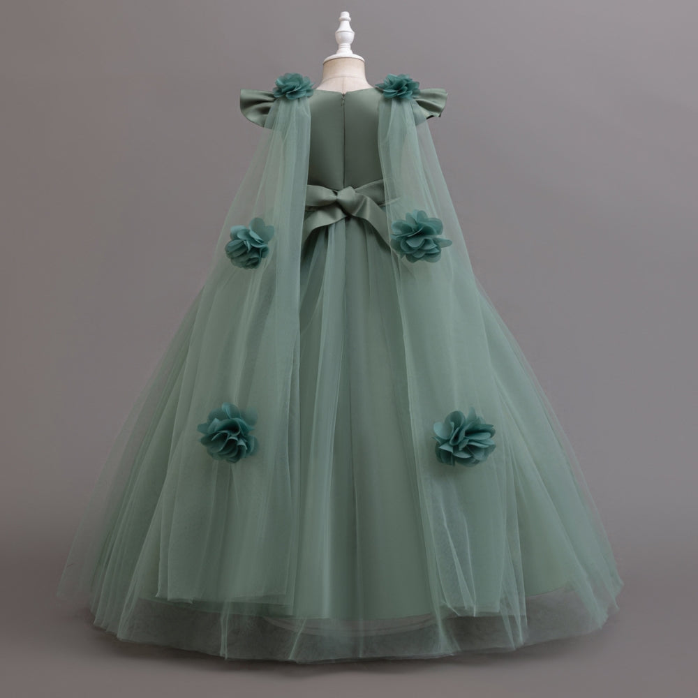 子供ドレス 発表会ドレス キャップスリーブ ロングスカート フォーマル JD0240