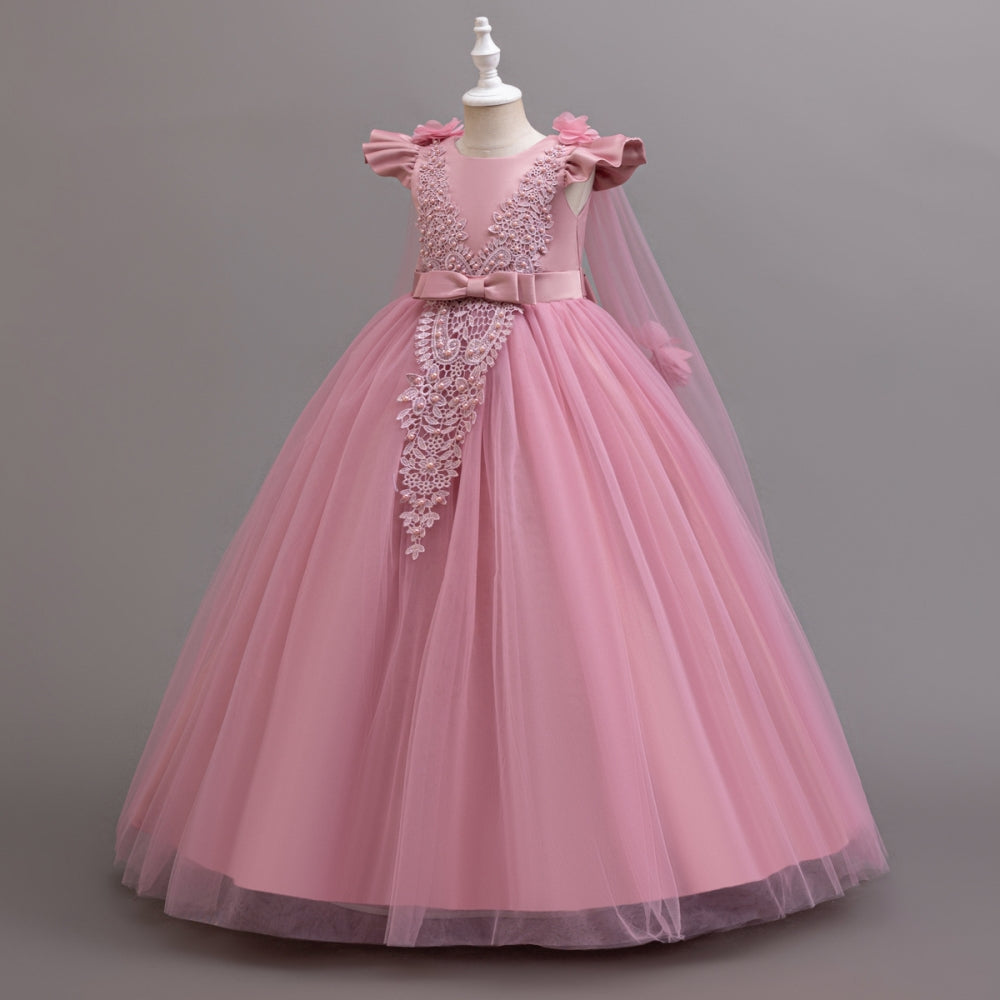 子供ドレス 発表会ドレス キャップスリーブ ロングスカート フォーマル JD0240