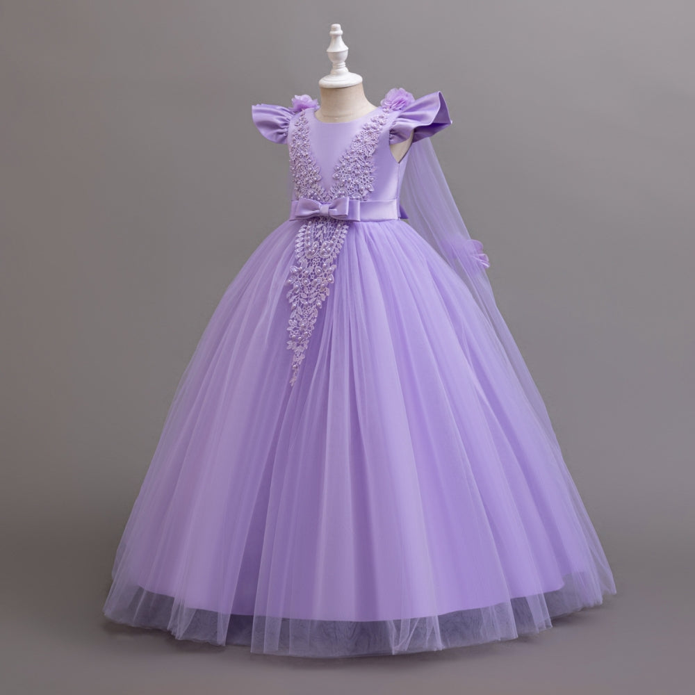 子供ドレス 発表会ドレス キャップスリーブ ロングスカート フォーマル JD0240