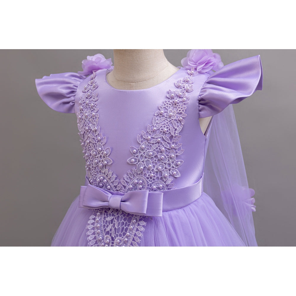 子供ドレス 発表会ドレス キャップスリーブ ロングスカート フォーマル JD0240