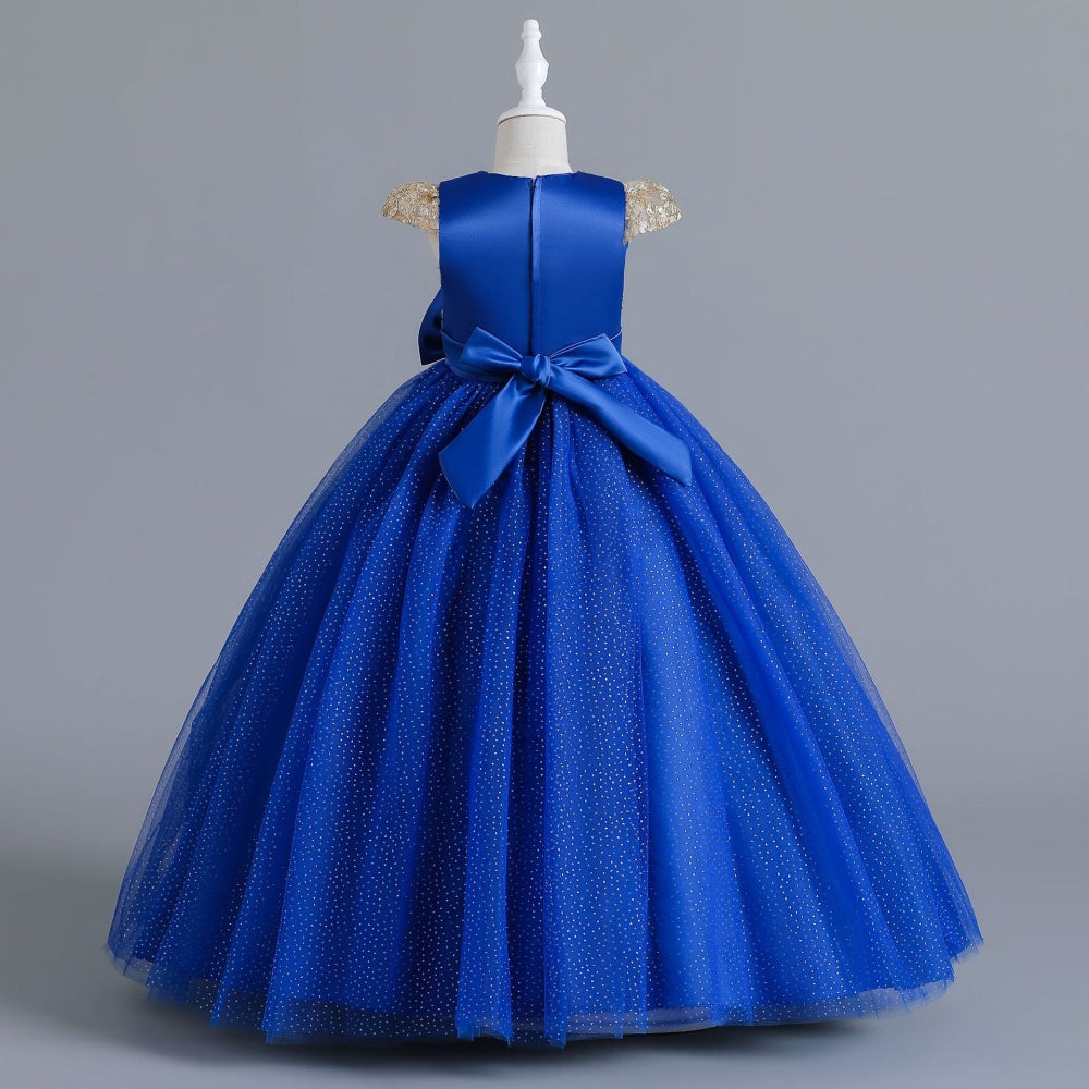 子供ドレス 発表会ドレス キャップスリーブ ロングスカート フォーマル JD0241