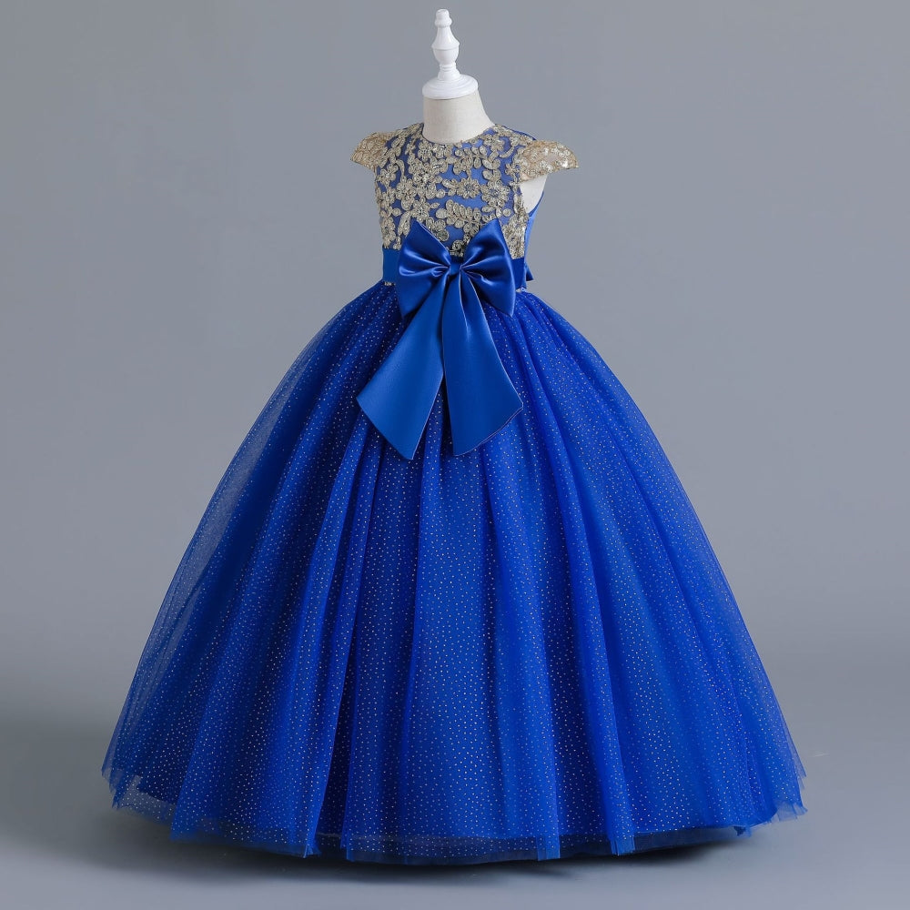 子供ドレス 発表会ドレス キャップスリーブ ロングスカート フォーマル JD0241