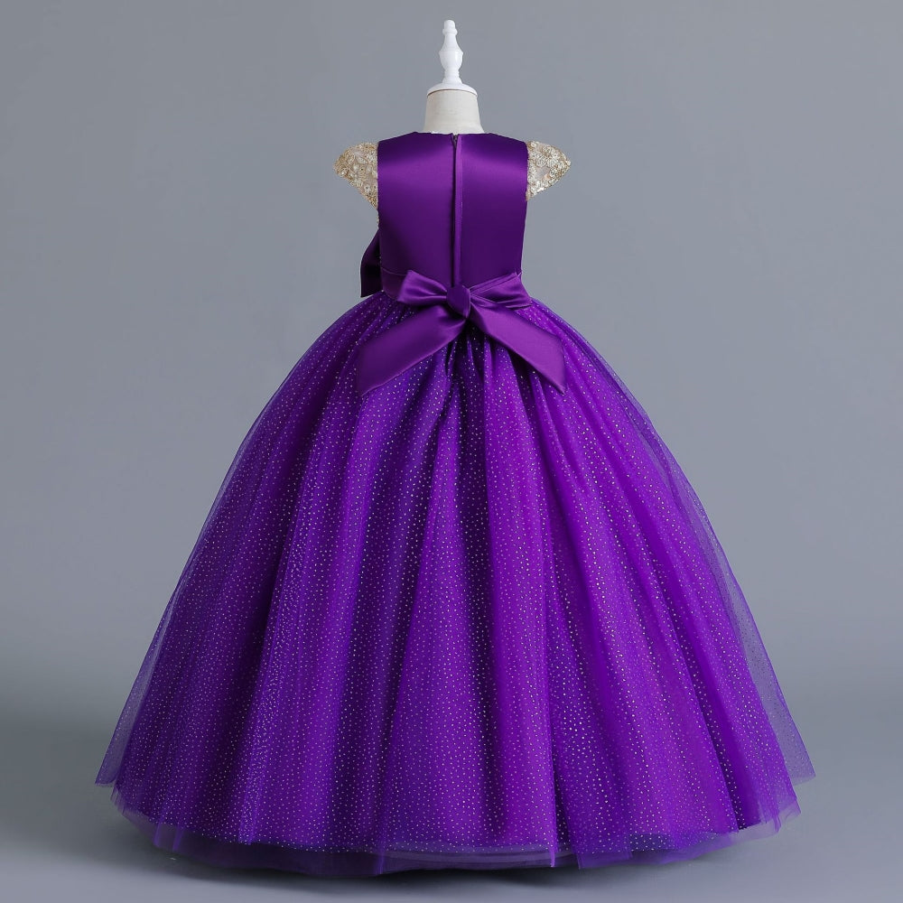 子供ドレス 発表会ドレス キャップスリーブ ロングスカート フォーマル JD0241