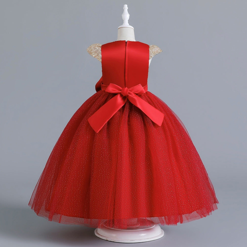 子供ドレス 発表会ドレス キャップスリーブ ロングスカート フォーマル JD0241