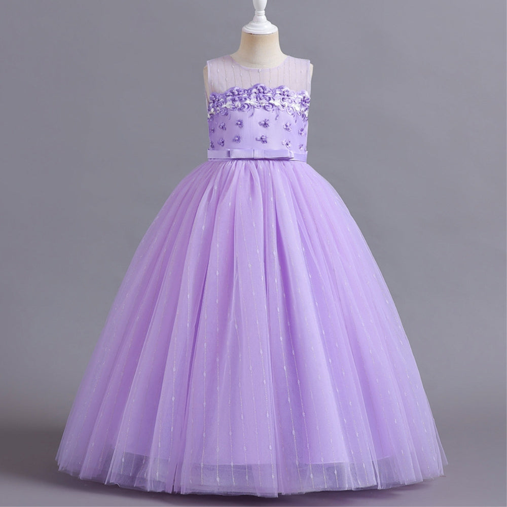 子供ドレス 発表会ドレス ノースリーブ ロングスカート フォーマル JD0243