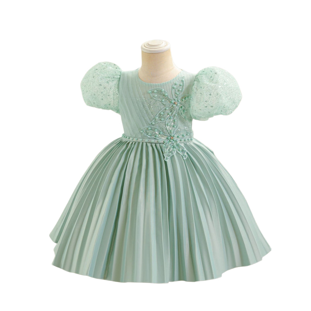 子供ドレス 発表会ドレス パフスリーブ 膝丈スカート フォーマル JD0249