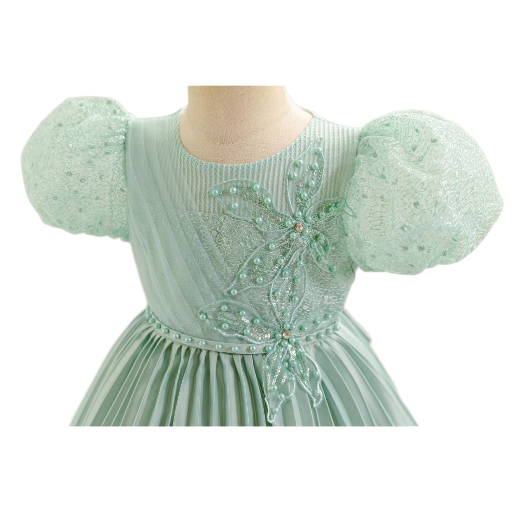 子供ドレス 発表会ドレス パフスリーブ 膝丈スカート フォーマル JD0249